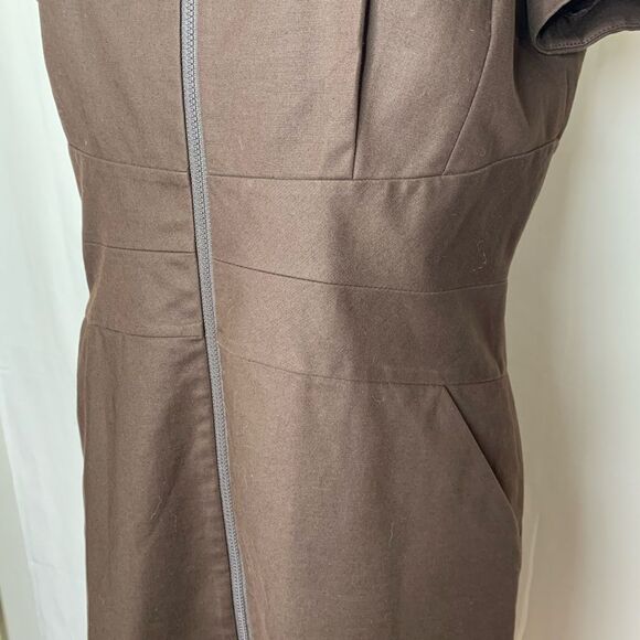 Lafayette 148 Short Sleeve Full Zip Dress Collar 8 - Picture 3 of 8